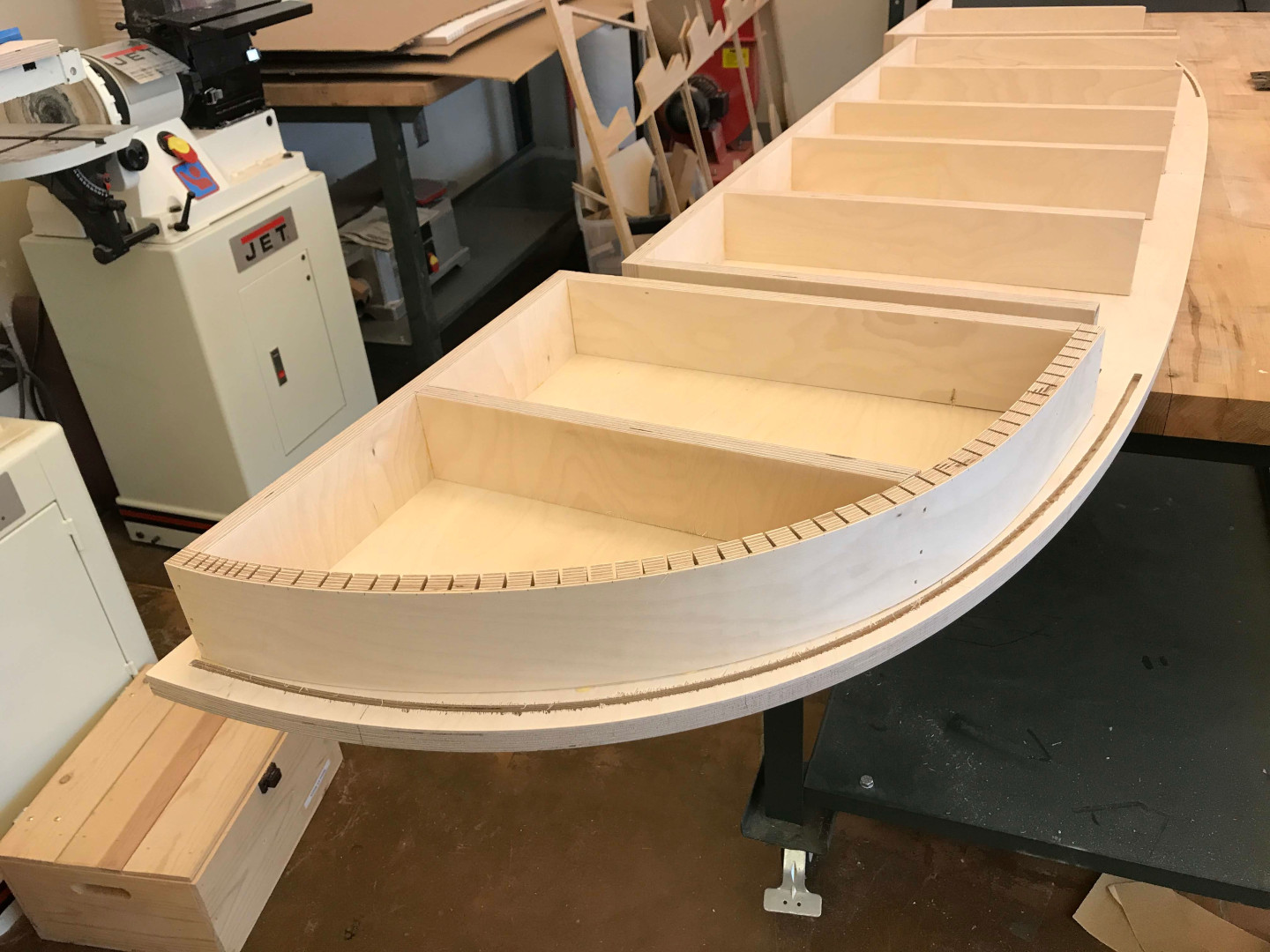 Glowforge cart closed and locked