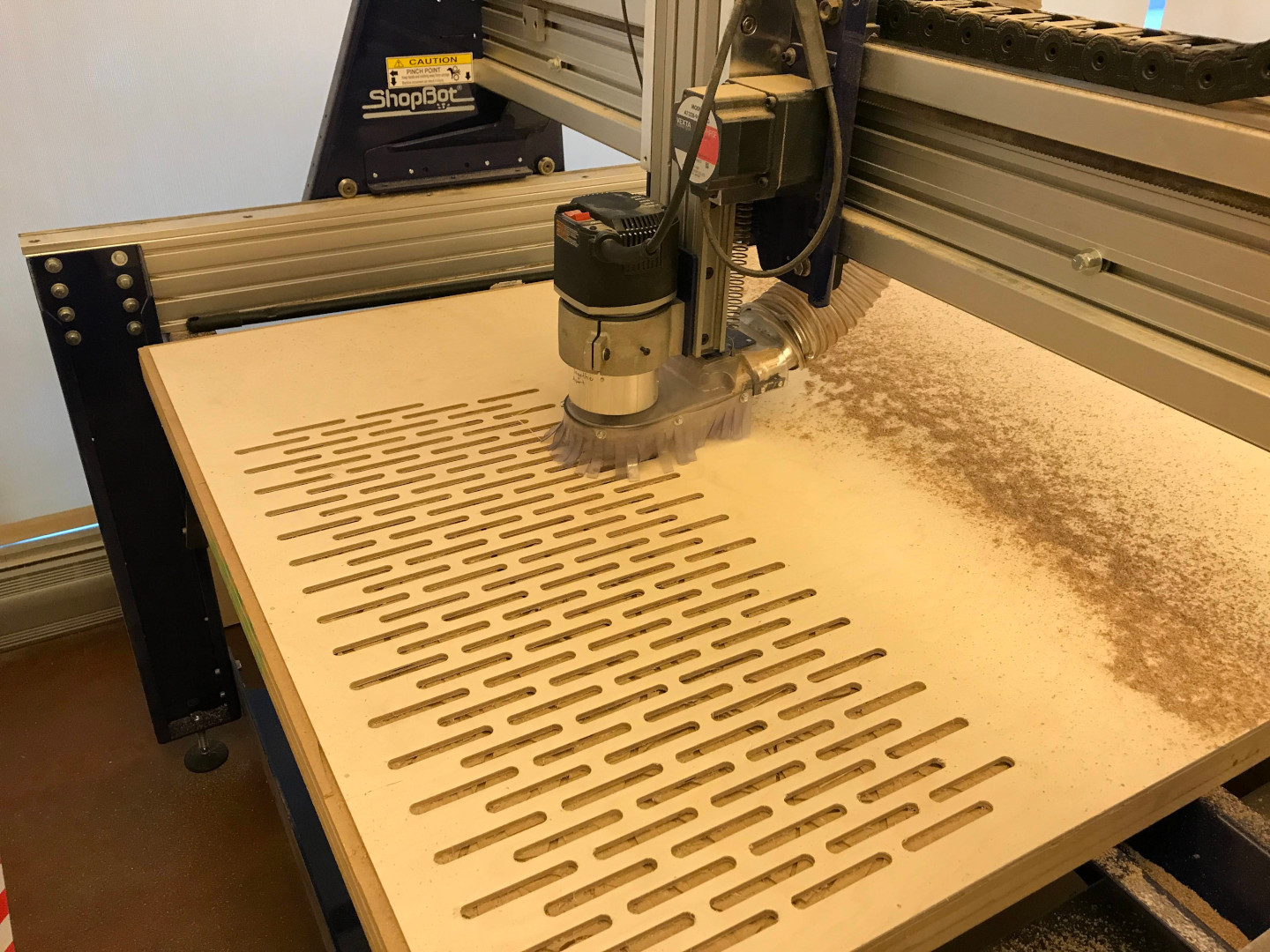 Close-up of glowforge on cart