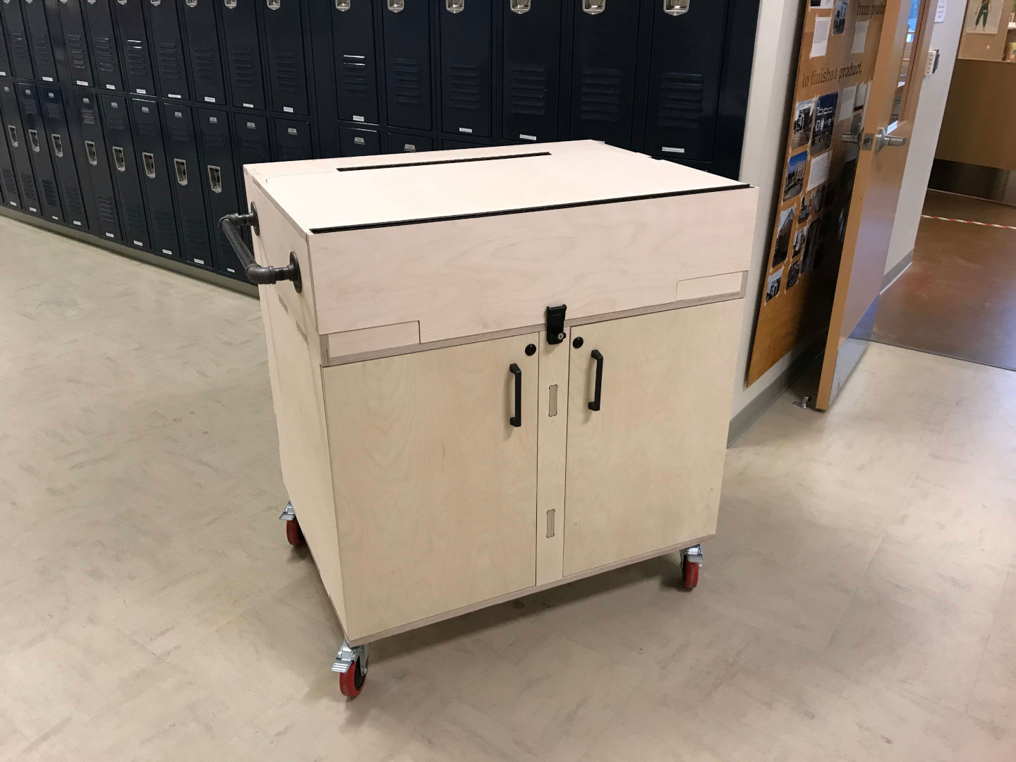 Glowforge cart closed and locked